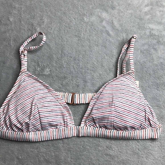 Eberjey M/L Bikini Striped Top with Solid Bottom New with tags - Picture 8 of 11